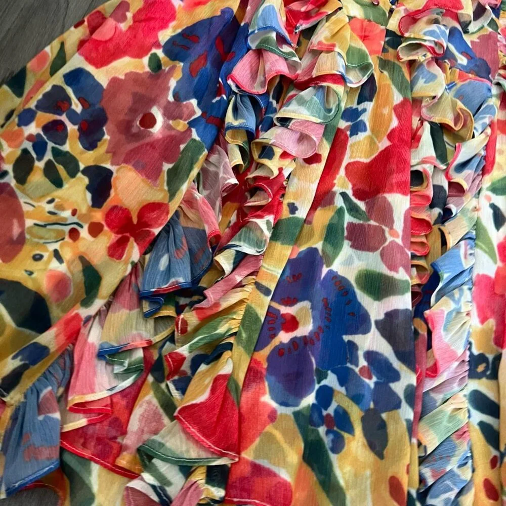 Floral Ruffle Dress - Picture 6 of 9